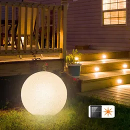 Street Garden Lights Solar Led Ball Light Waterproof Lawn Lamp med fj￤rrkontroll 16 F￤rgglada utomhuslandskap Heminredning