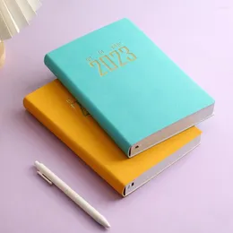 Journal Calendar Useful 2023 A5 Mini Agenda Planner Notebook Widely Applied Smooth Writing Schedule Book