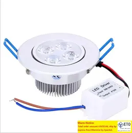 AC 265V 110V 220V 비 DIMMABLE 12W LED 다운 라이트 오목한 천장 램프 순수 따뜻한 흰색 LED 비품 다운 라이트 Cerohs DHL