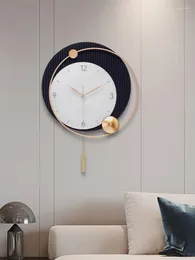 Orologi da parete Nordic Orologio semplice Design moderno Arte creativa Moda Soggiorno silenzioso Meccanismo Reloj Pared Home Decor 50