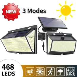 468LED SOLAR LIGHT SPLIT 5M FIE ARIGENTE SOLAR SOLAR SOPTHOLT HUSTO MOTOR SENSOR 3 MODOS LEITO solar LEL LIGH