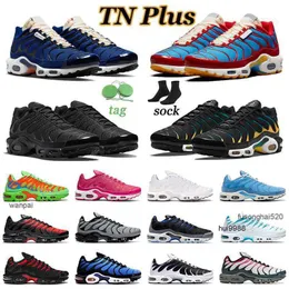 2023 TN Plus 남성 여성 트레이너를위한 운동화 클럽 3D Black Teal Yellow University Blue Oreo Bred Terrascape Spray Paintjordon Jordab