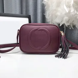 5A TASSEL CAMERA PAG Women Designer Clutch Bags Solid Color Cross Body Påsar äkta läder axelrem högkvalitativ dragkedja