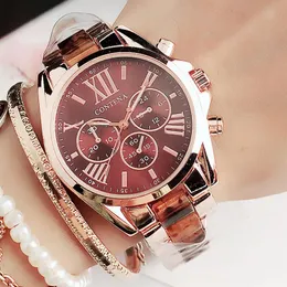 Новые женщины смотрят знаменитые роскошные лучшие бренд модные кварцевые коричневые женские запястья часы Женева Дизайнерские подарки для женщин 201204306N