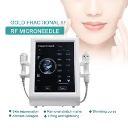 Secret RF Microneedle Radio Frequency Wrinkle Remover Skin Rejuvenation Fraktionerad RF Microneedling Machine Gold Isolated Needle With Cold Hammer