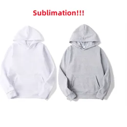 Sublimation Blank Hoodies White Hooded Sweatshirt for Women Men Letter Print Long Sleeve Shirts for DIY