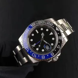 40 مم ساعة ميكانيكية ساعة زرقاء سوداء سوداء جميع العمل واحد ضبط GMT Sapphire Wristwatches سوبر مونتر دي لور 227s