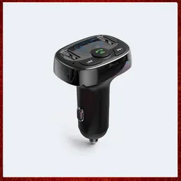 CC456 Carregador de carro FM Transmissor Aux Modulador sem fio Bluetooth Handsfree Car Kit de carro Mp3 player de cargo rápido dual USB
