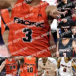 Il baseball del college indossa maglie da basket personalizzate dei Pacific Tigers Michael Olowokandi Jahlil Tripp Justin Moore Gary Chivichyan Amari