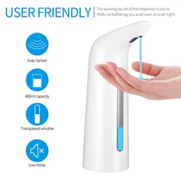 Dispensador de sabão líquido 400ml Automático de mãos livres sem contato Sensor de banheiro desinfetante desinfetante cozinha 221103