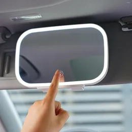 Interior Accessories Universal Car Visor Mirror Screen Dimmable Led Makeup Mirro Automobile Rear With View Light Y1i4