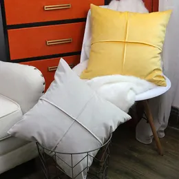 베개 커버 벨벳 45x45cm 장식 베개 소파 housse de coussin 거실을위한 사나운 가정 장식