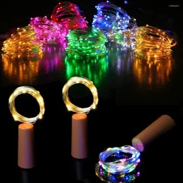 Str￤ngar LED Wine Bottle Lights med Cork 1M 2M 3M Fairy Mini String f￶r spritflaskor Hantverk Party Wedding Decoratio