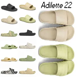 Slippers Slides Designer Sandals Sapatos de luxo Pantoufle chinelos plataforma Scuffs Black Magic Lime ST Desert Sand Originals Adilette 22