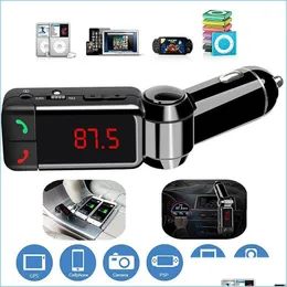 Bluetooth Car Kit Auto Bluetooth 5 0 FM Sender Kit MP3 Modator Player Wireless Hände O Empfänger Dual USB Schnell Ladegerät 3 1A Drop Dhlf6