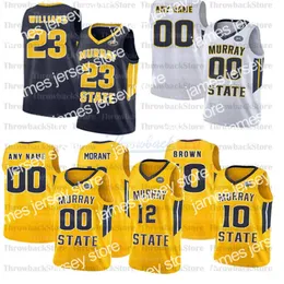 O basquete universitário usa basquete personalizado Murray State Jerseys 12 Morant 10 Tevin Brown 23 KJ Williams 2 Chico Carter Jr. 14 Jaiveon Eaves