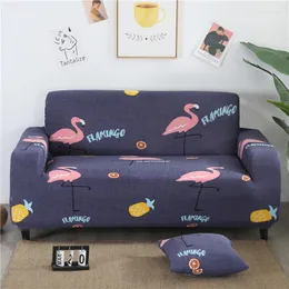 Krzesła okładki Pajenila rozciągająca sofa na dwa Seaters salon niebieski flamingo kanapa rogowa