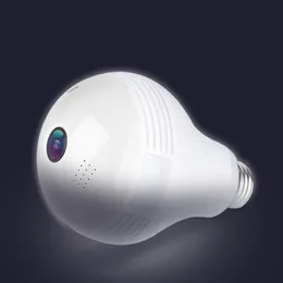 Câmera de lâmpada IP sem fio de 360 ​​graus 1080p e27 lâmpada lâmpada panorâmica de peixe smart monitor domiciliar Alarm CCTV WiFi Security Camera281b