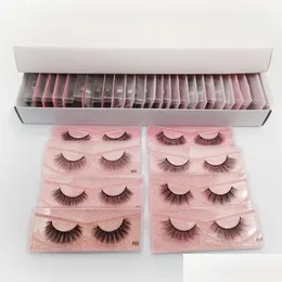 False Eyelashes Wholesale Mink Eyelashes 26 Pairs 3D Lashes Eyelash Extension Natural False Makeup Fake Bk Drop Delivery Health Beaut Dhkmr