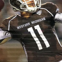 American American Wear College Football College Fotbollskläder Custom Western Michigan WMU College fotbollströjor Jon Wassink LeVante Bella