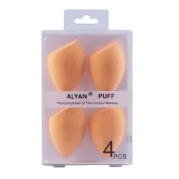 Esponjas aplicadores de algodão 4pcs por conjunto Fundação Maquiagem Puff Puff Sponge Blending CELE CUT BEENCY ovo com caixa de varejo Conce