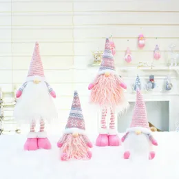 Decorazioni natalizie Palo per bambola senza volto Finestra Merry For Home Ornamento Natale Felice anno 2022 Regalo per bambini