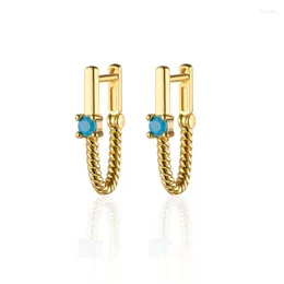 Hoop Earrings Fashion Geometric Metal Small For Women Creative Chain Party Anniversary Jewelry Wholesale