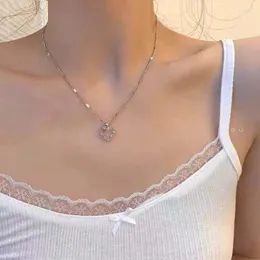 Choker Necklace 2022 Zircon Love Pendant Necklaces For Women Clavicle Chain Luxury Jewelry On The Neck Collares Para Mujer