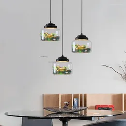 Pendellampor nordiska led glasbelysningar kreativa vardagsrum dekoration belysning ljusarmaturer loft lampa k￶k h￤ngande