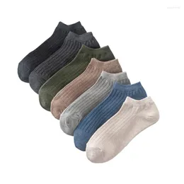 Men's Socks Spring Summer Men Breathable Sports Solid Color Men's Boat Cotton Ankle Invisible Shallow Mouth