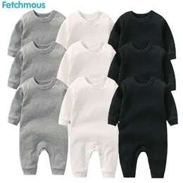 Rompers Baby Boys Roupa de Bebes Long Sleeve Winter Cotton Girls Girls Wold Arty Clothing Solid Kids Wound Jumpsuit 221104