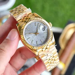 Uhr für Herren, goldene Armbanduhr, automatische mechanische Designeruhren, gestreiftes Zifferblatt, Größe 41 mm, 36 mm, Saphirglas, wasserdicht, leuchtend, Luxusuhren, Orologio.