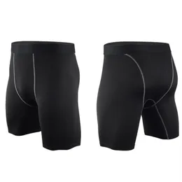 Hombres de forma ajustada Pro Fitness Running Sports Shorts Fit Apretable Elasticidad de secado sin transpirable Shorts228n