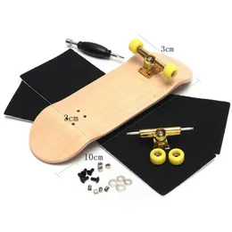 Brinquedos de dedos Skateboardboards de skate Professional Skate Wood Board com rolamentos Chave de fenda de espuma com roda 221105