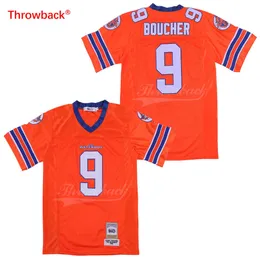 Maglie da calcio Uomo The Waterboy Football Jersey # 9 Bobby Boucher 50th Anniversary Movie Maglie cucite taglia S-XXXL