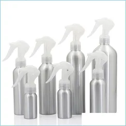 Förpackningsflaskor 1 st 30/50/100/120/150/250 ml aluminiumflaskmöss Spray Fine Mist Refill Mouse Drop Delivery Office School Business I Dhuj8