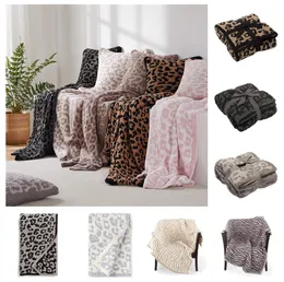 Leopard Designs Blanket Soft Plush Wool Childrens Audlt Knitted Home Soft Cover Throw Travel Blankets