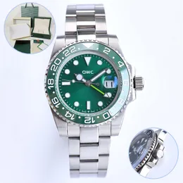 Designer Watch Mens Ceramic Sapphire 2813 GMT II Dark Green Automatic Mechanical 904L Full Rostfri Steel 41mm Oyster Perpetual 40mm 42mm Luminous Waterproof