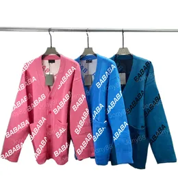Designer Knitwear Jumper Cardigan tröja avancerad klassisk avslappnad flerfärgad höst och vinter varmt och bekväma 19 val
