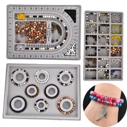 Messwerkzeug für beflockte Perlen, Schmuckherstellung, DIY-Armband, Halskette, Zubehör, Organizer, Tablett, Bastelwerkzeug
