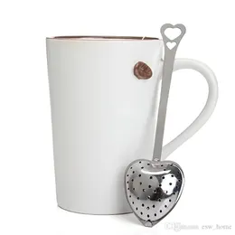 2022 new fashion Kitchen Tool Love Heart Shape Style Stainless Steel Tea Infuser Teaspoon Strainer Spoon Filter high quality