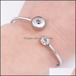 bangle bangle الفولاذ المقاوم للصدأ 12 مم button braceletbanglebangle أساور المجوهرات تسليم dhbrh