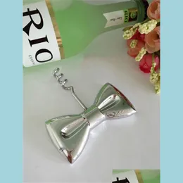 Openers Wine Openers Tie Bow Metal Color Alloy Chromium Plating Portable Opener Wedding Gifts Kitchen Tools 2 5Bc E1 Drop Delivery H Dh0Jy