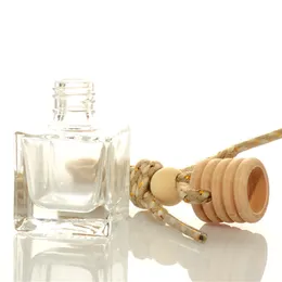 10 ml de suspens￣o de perfume pendente garrafa de pingente de vidro transparente ornamento de vidro autom￡tico