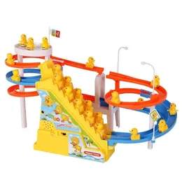 Jogos de novidade rastrear escalada de brinquedos para meninos garotos desenhos animados patos porcos porcos de música eletrônica Toys Kids Game Game Game Birthday Gifts 221105