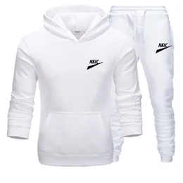 Neue Marke Männer der Trainingsanzug Freizeit Hoodies Hosen Zwei Stück Sets Sportswear Wolle Sweatshirts Joggen Männlichen Sets Track Anzüge