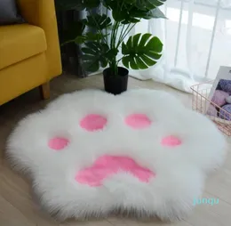 Carpets Shaggy Cat Claw Cute Plush Carpet Rug Girl Children Room Bed Sofa Side Mat Cartoon Coffee Table