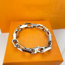 Bracelets Łańcuch Jakość wysokiej męskiej bransoletki Water Dazzle Craft Link Łańcuch łańcucha mody i żeńskie same kochanki rozmiar katastrofy rąk 2330D