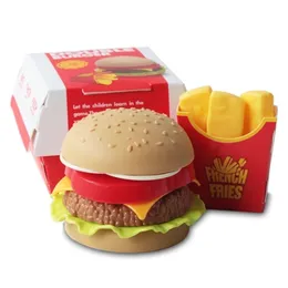 Kuchnie bawią się żywność Symulacja zabawki Udawaj hamburger francuskie frytki