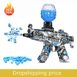 Gun oyuncakları sıcak anlaşma mp5 jel blaster plastik tabanca ile 15000 hidrojel topu açık hava atış oyunu s çocuklar için hediye T221105
